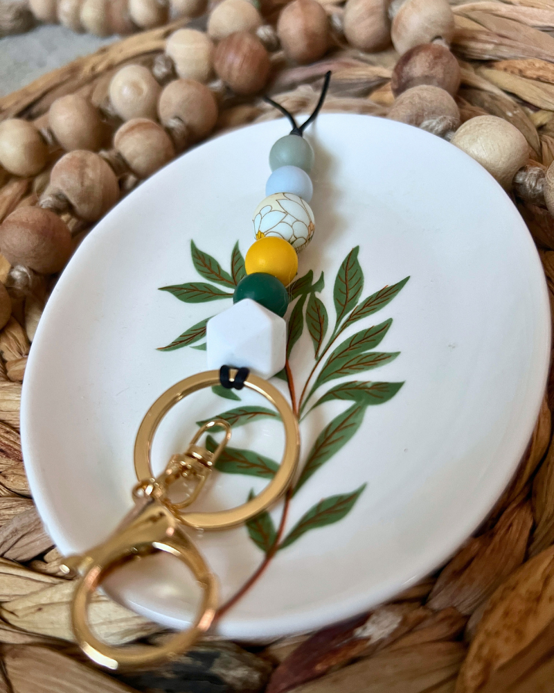 Boho Floral Keychain