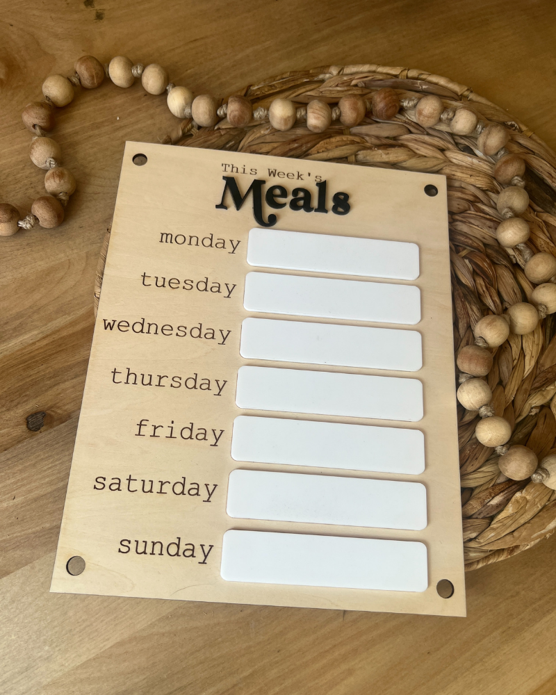 This Week's Meals Planner