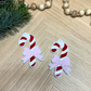 Candy Cane with Bow Ornament/Stocking Tag