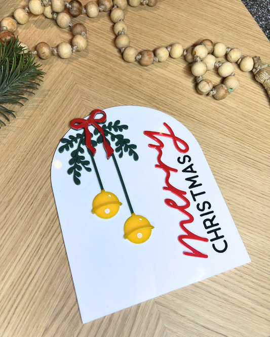 Merry Christmas Acrylic Arch Sign