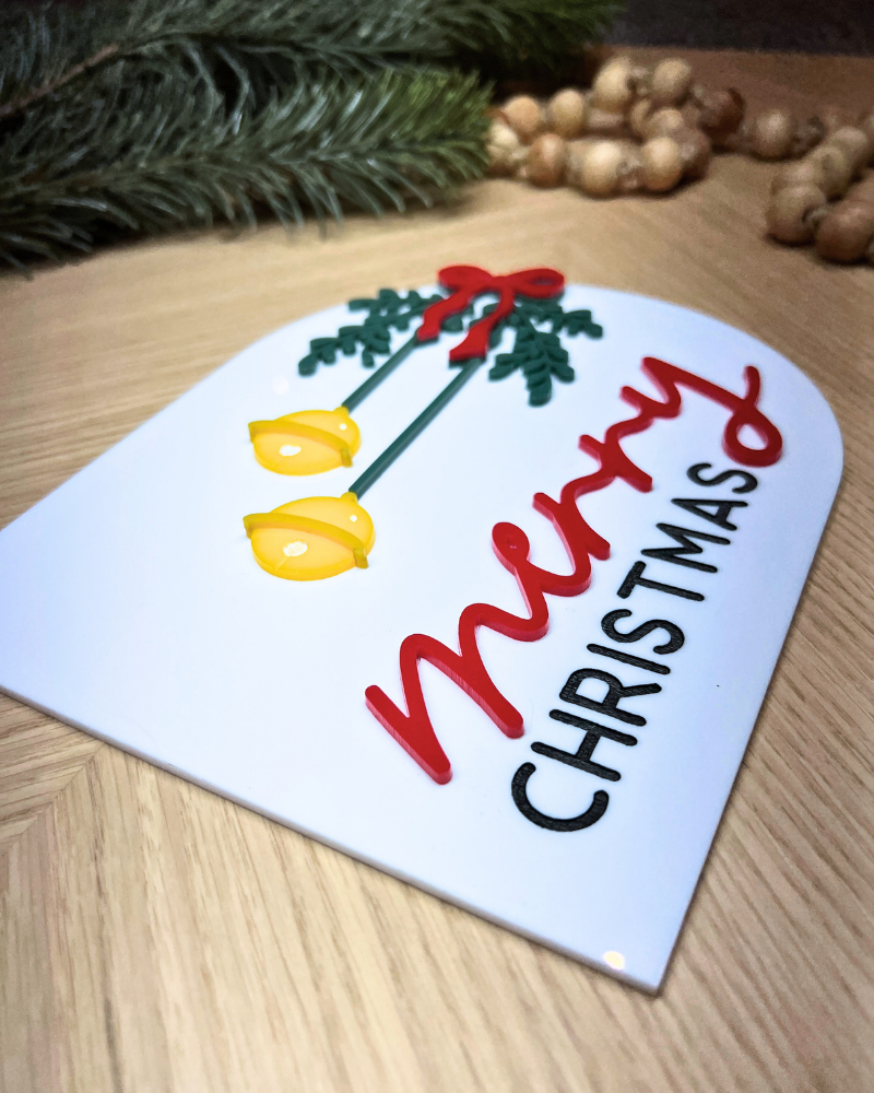 Merry Christmas Acrylic Arch Sign