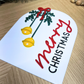 Merry Christmas Acrylic Arch Sign