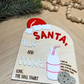 Personalized Milk & Cookies Sign for Santa
