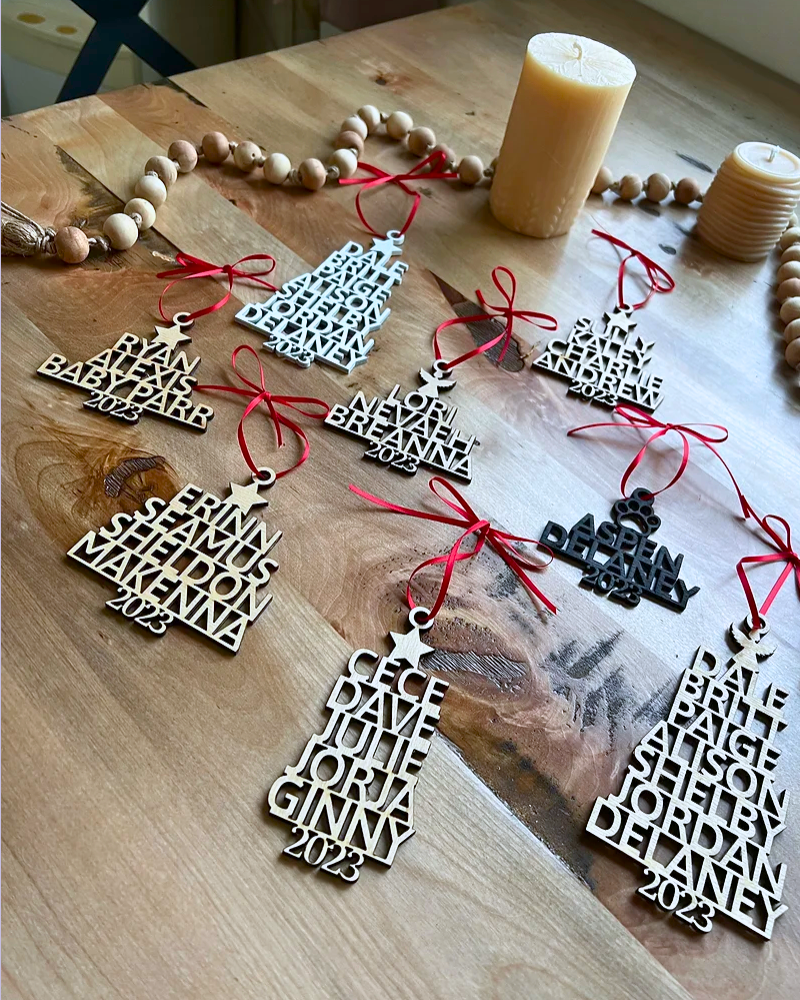 Personalized Name Ornaments