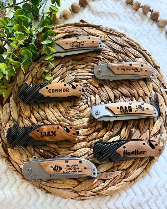 Carbon Fiber Personalized Pocket Knife Tool