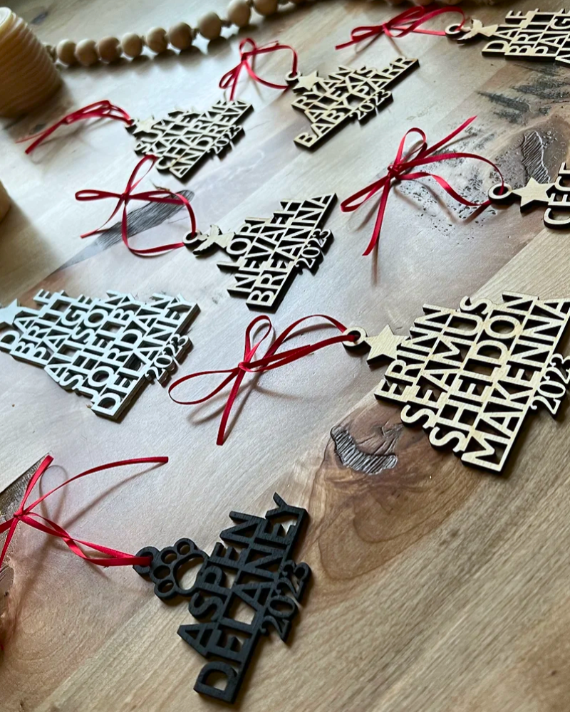 Personalized Name Ornaments