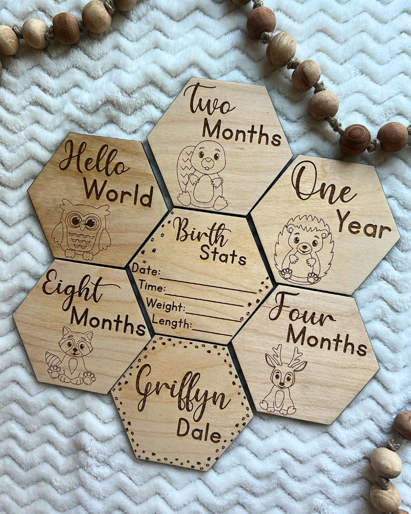 Woodland Critters Baby Milestones