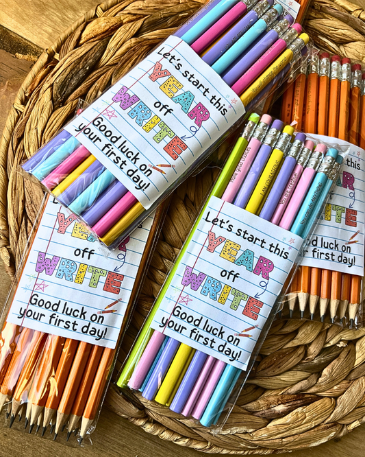 First Day Affirmation Pencils