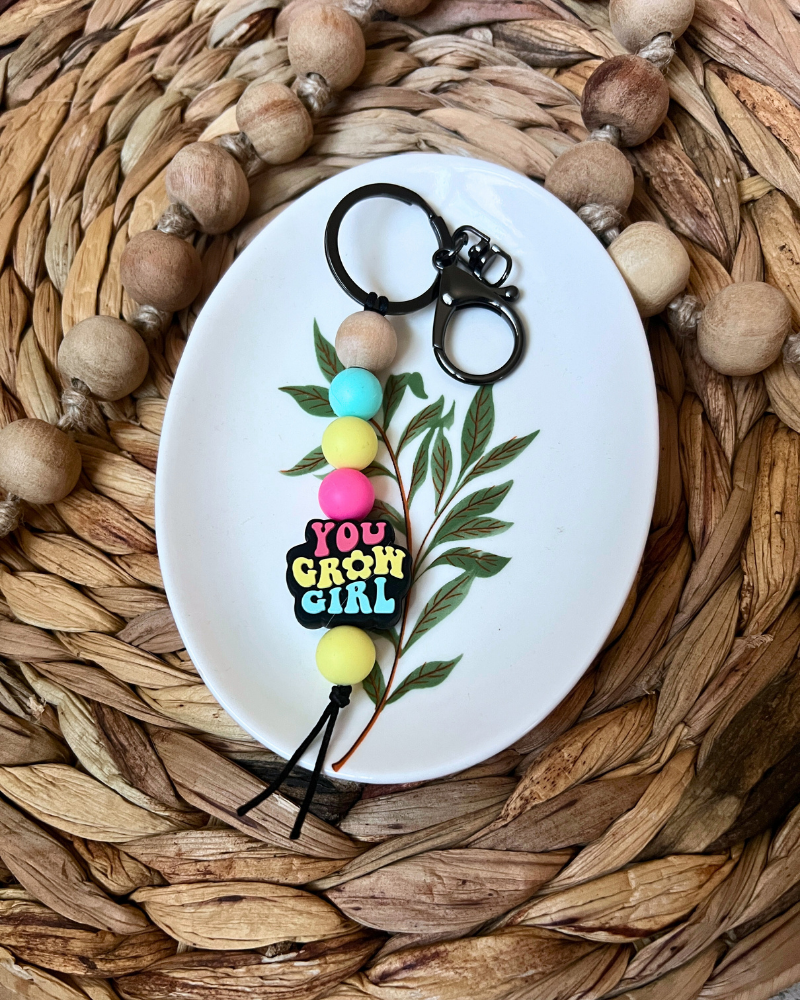 You Grow Girl Keychain