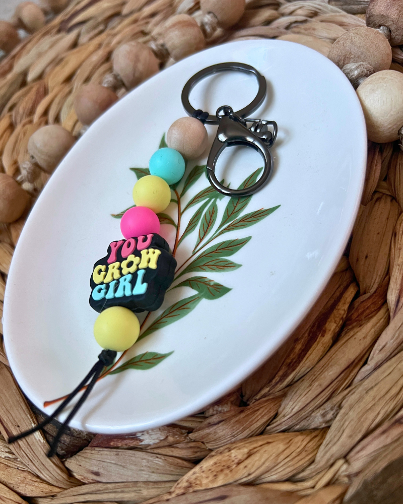 You Grow Girl Keychain