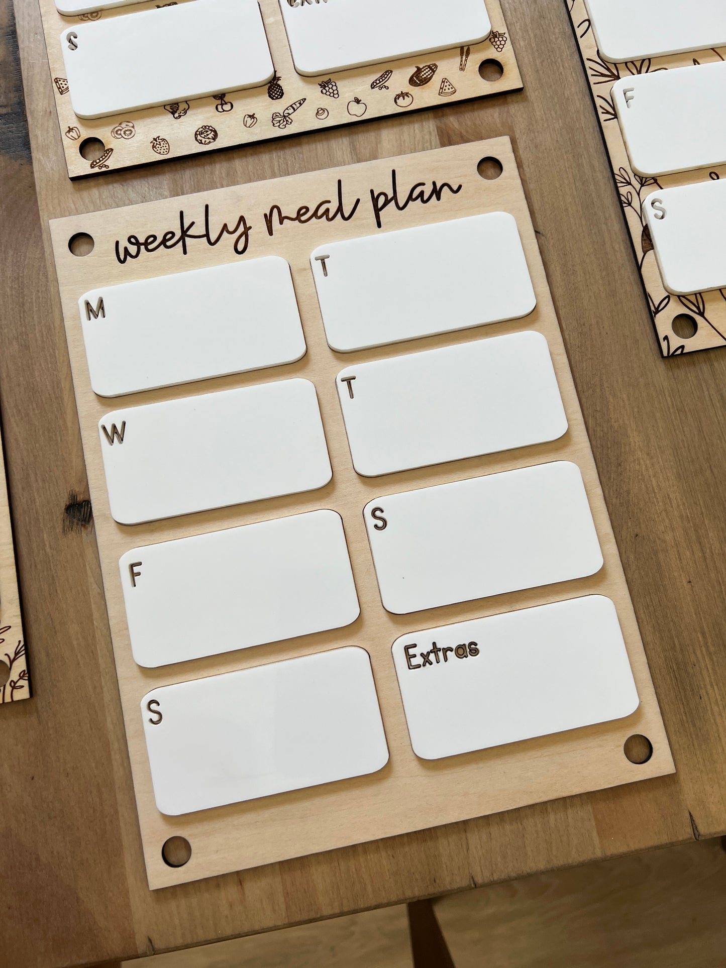 Weekly Dry Erase Meal Planner